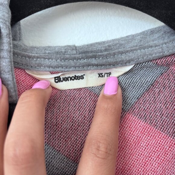 Bluenotes Red and Black Checkered Sweater with Hoodie - Picture 3 of 3